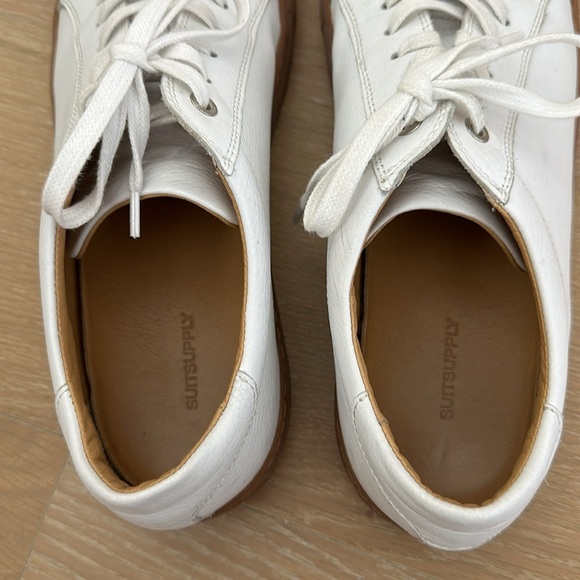 Suitsupply White Leather with gum rubber sole, size 10 - Picture 4 of 8